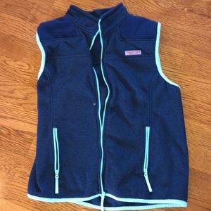 navy and teal vineyard vines vest